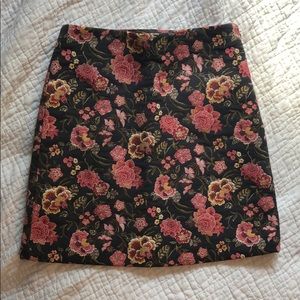 Loft Floral Pencil Skirt